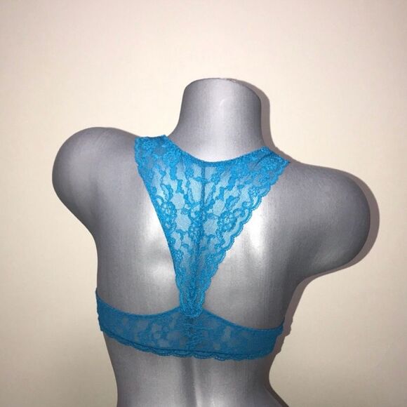 Victorias Secret Very Sexy Floral Lace Racerback Unlined Bralette Bra Sz Small. - Picture 4 of 6